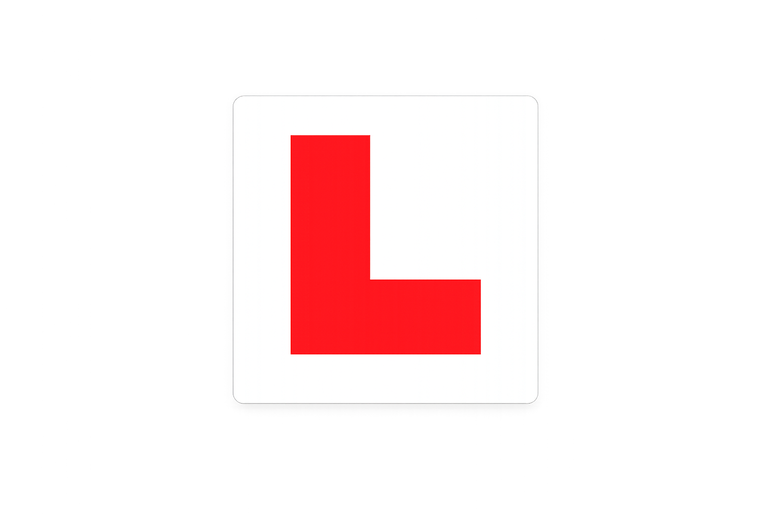Learner L plate